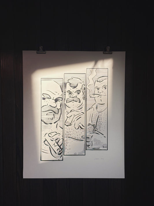 CIGAR DADS - limited edition screenprint